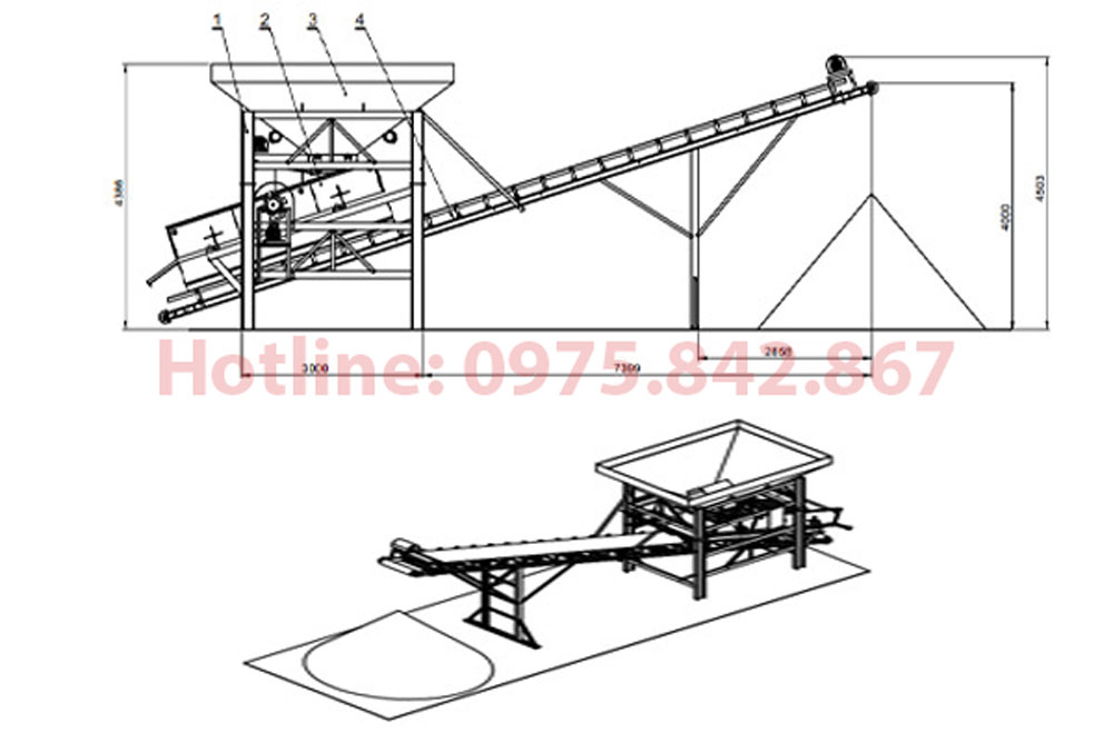 Cấu tạo cơ bản của máy sàng cát